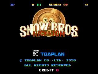 Snow Bros. title screen
